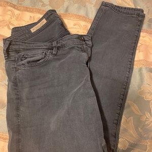 AG Adriano Goldschmied Stevie ankle jeans grey sz28